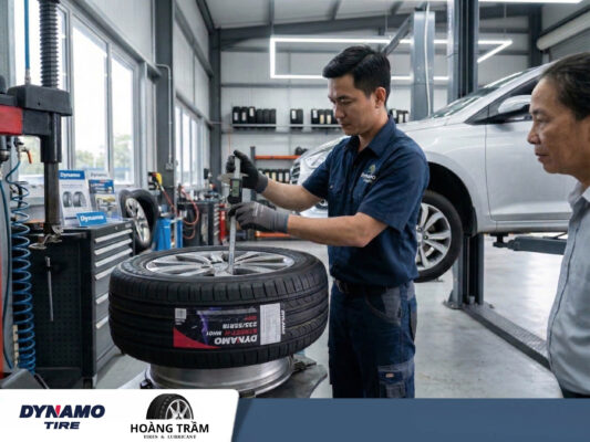 Kho bãi lốp Dynamo của nhà phân phối độc quyền Hoàng Trầm Tires, đảm bảo nguồn hàng ổn định và chế độ bảo hành lỗi 1 đổi 1 nhanh chóng cho khách hàng sau khi so sánh lốp Dynamo và tin dùng sản phẩm.