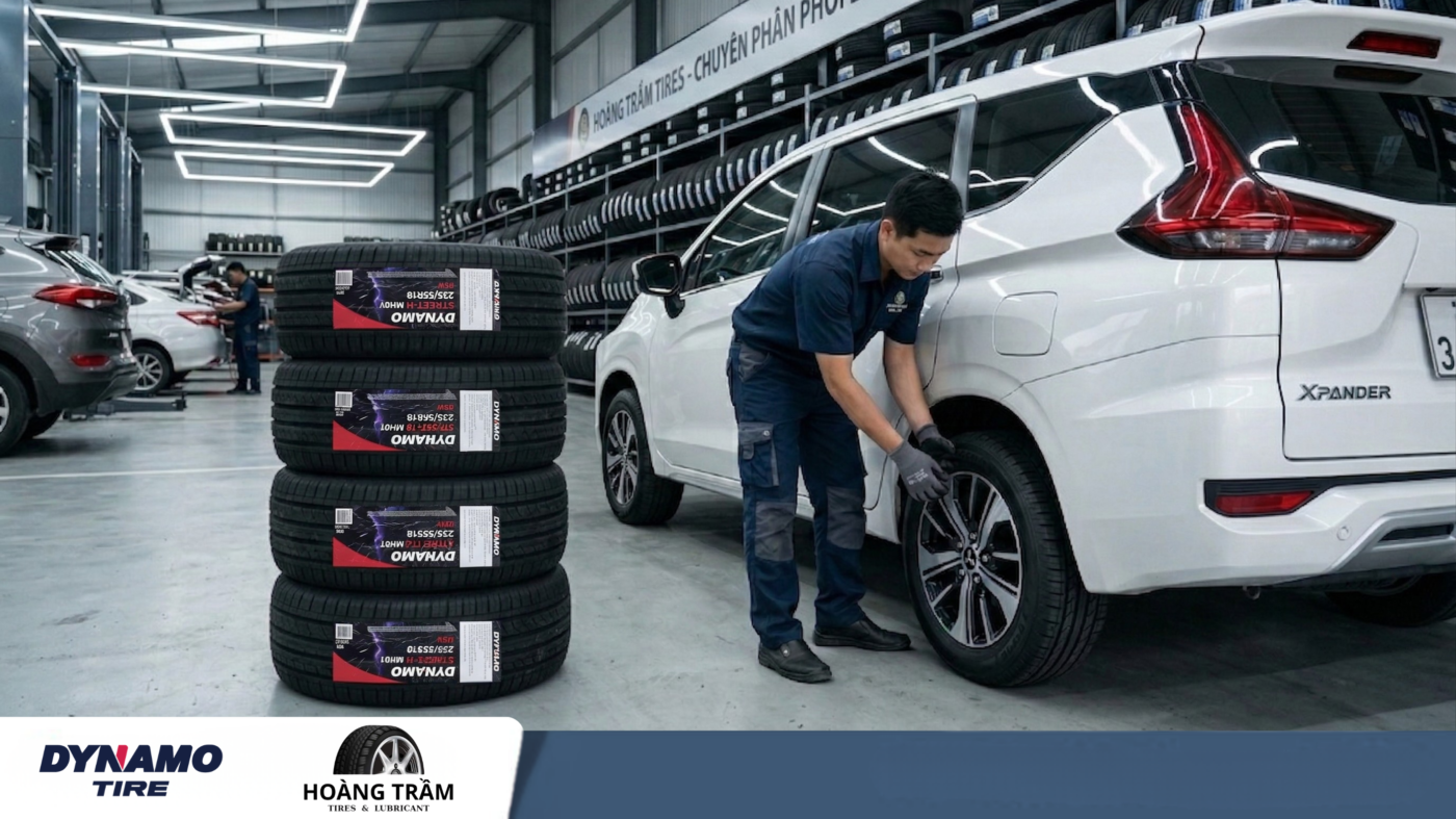 Lốp Dynamo mang lại sự êm ái và bền bỉ tối đa cho dòng xe Mitsubishi Xpander.