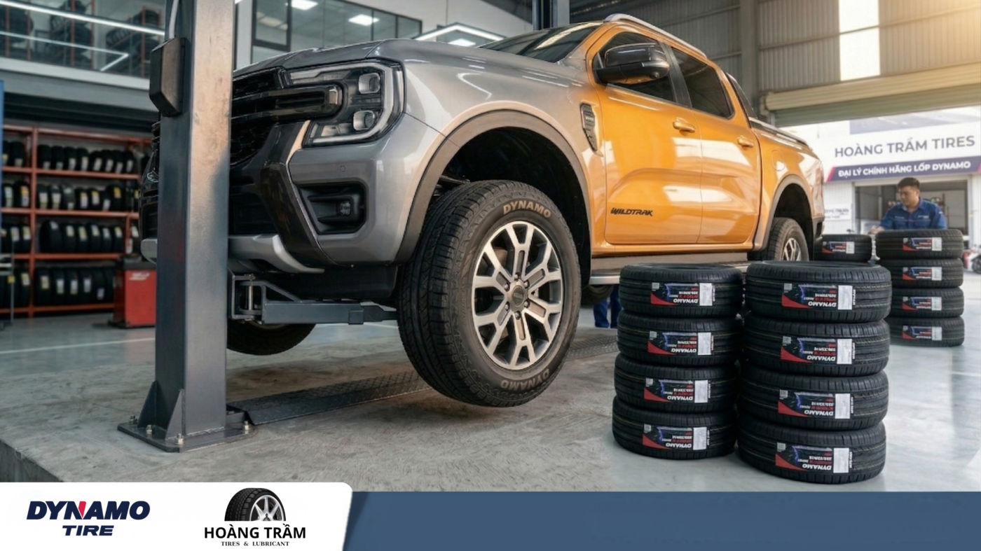Lốp Dynamo mang lại vẻ ngoài hầm hố và sự bền bỉ tuyệt vời cho Ford Ranger.
