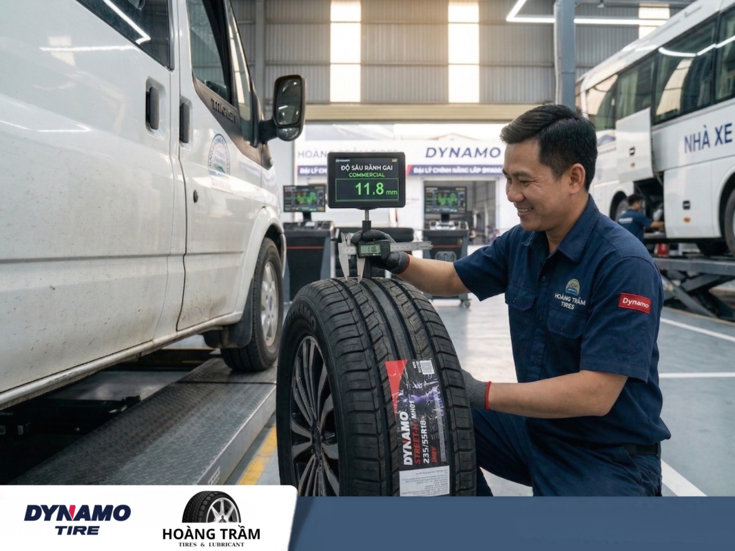 Tài xế tin dùng lốp Dynamo cho xe chạy tỉnh tại Hoàng Trầm Tires