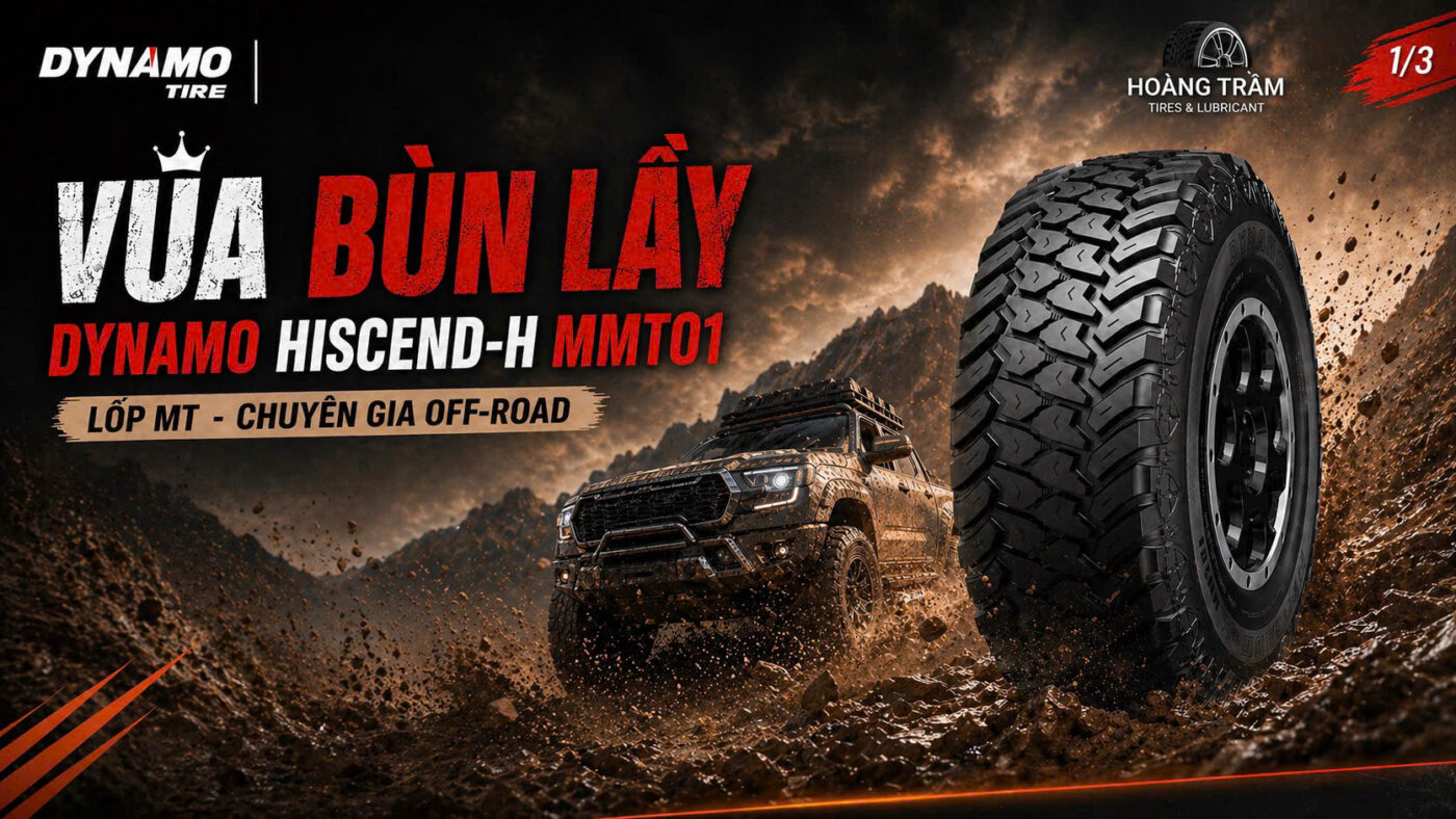 Cận cảnh gai lốp Mud-Terrain của Dynamo HISCEND-H MMT01