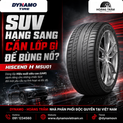 Thiết kế gai lốp hiệu suất cao UHP của Dynamo HISCEND-H MSU01